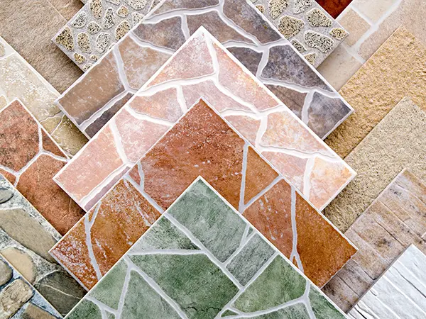 Ceramic tile samples