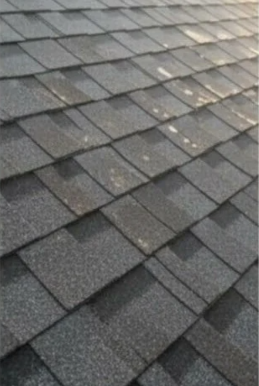 Faded weathered shingles before ReViva treatment
